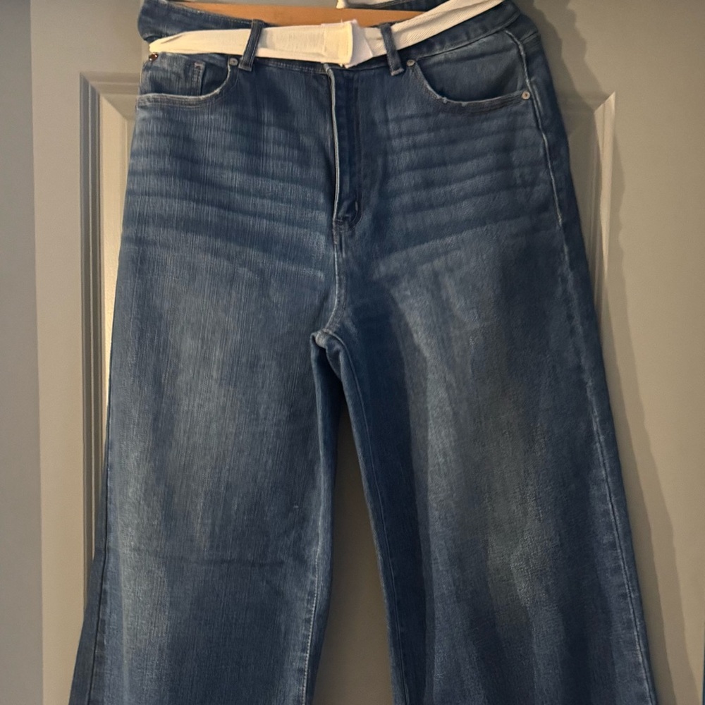 Blue Wide-Leg EnJeans
